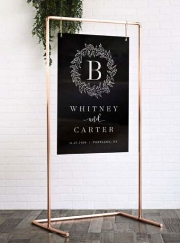 Copper Sign Display
